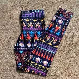 Blackmilk Clothing A Whole New World Aladdin Disney Leggings Size M
